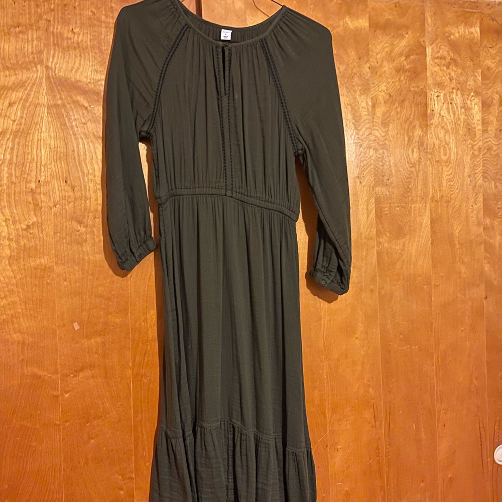Old Navy Olive Midi Dress